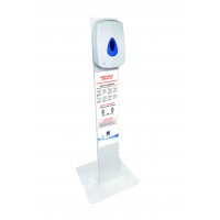Alcohol Gel Floor Mounted Metal Stand and Auto Dispenser for use for Covid-19